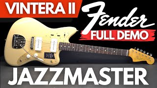 Fender Vintera II JAZZMASTER Full Demo [upl. by Ahk]