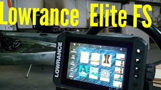 Lowrance Elite FS Review [upl. by Nosreffej980]