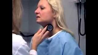 Carotid Artery palpation and auscultation short [upl. by Ernaline252]