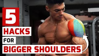 5 Gym Hacks for Bigger Shoulders [upl. by Fredette14]