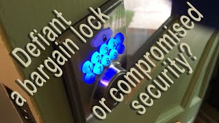 Defiant Square Electronic Deadbolt Lock Review and Install [upl. by Faber970]