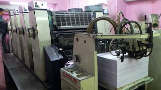 OFFSET PRINTING MULTICOLOR MACHINE  Small Scale IndustrieS [upl. by Schwing]