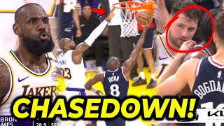 BLOCK BY JAMES FOR THE WIN Lumabas ang KULIT ni Luka Doncic  Clippers vs Lakers [upl. by Andrea]