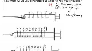 U100 Insulin Dosage Calculation Two Examples [upl. by Ekusoyr]