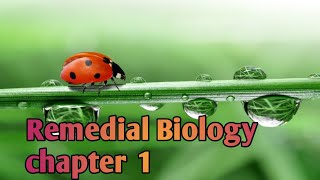 remedial biology chapter 1 [upl. by Prowel420]