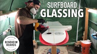 Surfboard Glassing Polyester Resin Fish [upl. by Ailin245]