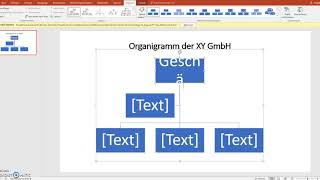 Organigramm mit PowerPoint erstellen [upl. by Wilhide367]