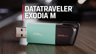 USB 32 Gen 1 Flash Drive  DataTraveler® Exodia™ M – Kingston Technology [upl. by Ayiotal]