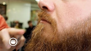 Master Barber Shows How to Give the Ultimate Beard Trim [upl. by Monagan645]