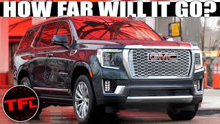 You Wont Believe How Far This Yukon Denali Diesel Will Go On One Tank Road Trip Review [upl. by Glad]