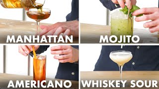 How To Mix Every Cocktail  Method Mastery  Epicurious [upl. by Trebbor7]