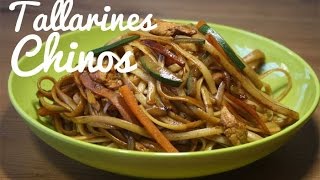 TALLARINES CHINOS  RECETA ORIENTAL [upl. by Alekahs889]