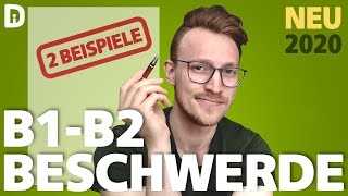 B2 Brief schreiben Beschwerdebrief  telc B1 B2 Beispiele [upl. by Halima]