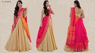 How To Drape Your Saree With A Lehenga  Silk Saree Hack [upl. by Millicent751]