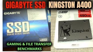 Gigabyte SSD vs Kingston SSD A400 [upl. by Semele]