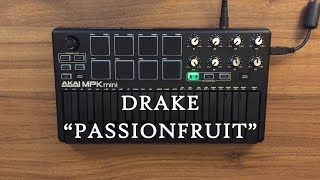 Passionfruit  Drake Instrumental cover AKAI MPK mini MK2 Black OVN [upl. by Bowyer476]