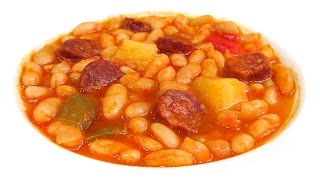 Judías Blancas con Chorizo [upl. by Siwel]