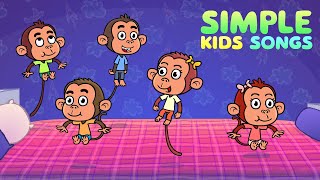 5 Little Monkeys Jumping On The Bed  Song for Childrens from Simple Kids Songs channel [upl. by Veradi]