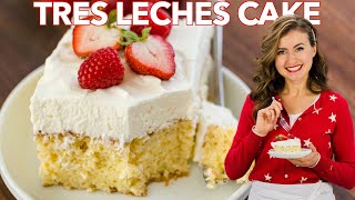 Easy Tres Leches Cake Recipe  Three Milk Cake [upl. by Attenauq]