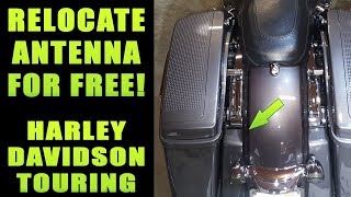 How To Relocate Your Harley Davidson Antenna FOR FREE [upl. by Odnolor]