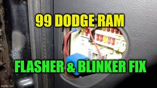 19982002 DODGE RAM flasher amp blinker fix [upl. by Tratner]