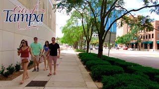 Tampa Florida  Downtown  Walking Tour [upl. by Yelahc]