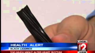 Health Alert Black Licorice Candy Warning [upl. by Christabella]