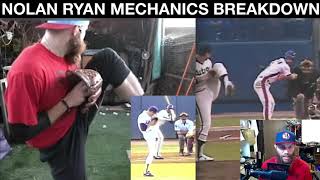 Nolan Ryan Pitching Mechanics Breakdown  ROBBY ROWLAND [upl. by Rogerio]