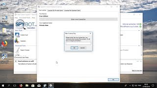 Spybot  Installing New License Key [upl. by Jeavons755]
