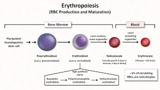 Normal RBC Physiology Including erythropoiesis [upl. by Dnob]