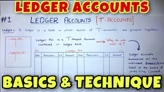 LEDGER Posting with a Simple TECHNIQUE  Class 11  BCOM  CA Foundation [upl. by Ahsoet]