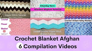 Crochet Blankets and Afghans Tutorials  StepbyStep Guide [upl. by Ained20]