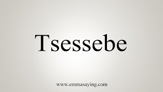 How To Say Tsessebe [upl. by Aneelad693]