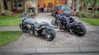 Riding with a turbocharged Yamaha Warrior 1700 to Cafe 27 [upl. by Acnalb]