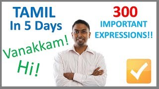 Learn Tamil in 5 Days  Conversation for Beginners [upl. by Antoinetta]