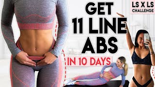 GET 11 LINE ABS in 10 Days  6 minute Workout Linda Sun Challenge [upl. by Luigino]