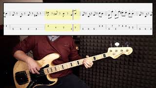 Shakin Stevens  Merry Christmas Everyone bass cover with tabs in video [upl. by Hetti641]