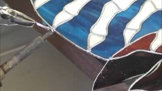 How to Repair and Replace Cracked or Broken Stained Glass [upl. by Basilio87]