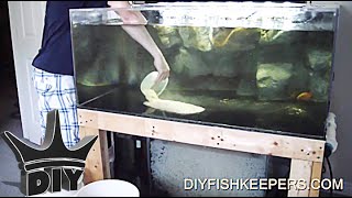 HOW TO Add Sand To Your Aquarium  CHEAP CLEAN and SAFE [upl. by Naugal578]