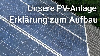 Unsere Photovoltaikanlage  Erklärung zum Aufbau 2020  Strom und Warmwasserproduktion [upl. by Attelahs946]