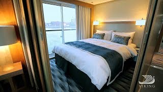 Viking Longship Stateroom Tour [upl. by Ydnam]