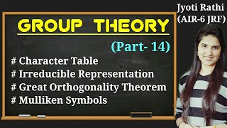 Character table Irreducible RepresentationGreat Orthogonality TheoremMilliken Symbols [upl. by Leamiba]