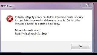 HOW TO FIX NSIS Error Easily 100 WORKING  WINDOWS 81107 8 [upl. by Leela]