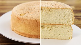 Vanilla Sponge Cake Recipe  Genoise [upl. by Yentirb]