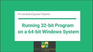 Running 32 bit Programsoftware on a 64 bit Windows System [upl. by Shetrit]