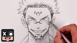 How To Draw Sukuna  Jujutsu Kaisen [upl. by Aennil773]