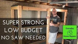 How To Build Storage Shelves  Easy Build [upl. by Olnee982]