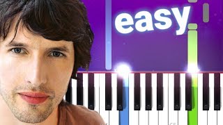 James Blunt  Goodbye My Lover 100 EASY PIANO TUTORIAL [upl. by Jakoba]