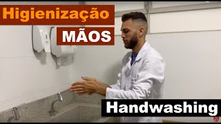 Higienização das mãos  Handwashing [upl. by Amerd]