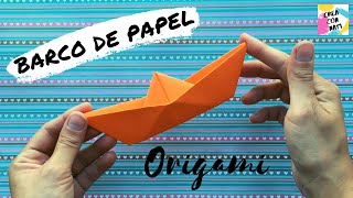 👉🏼 Cómo hacer un BARCO de PAPEL  FÁCIL y RÁPIDO  ORIGAMI para niños y niñas Paso a paso [upl. by Pavior355]